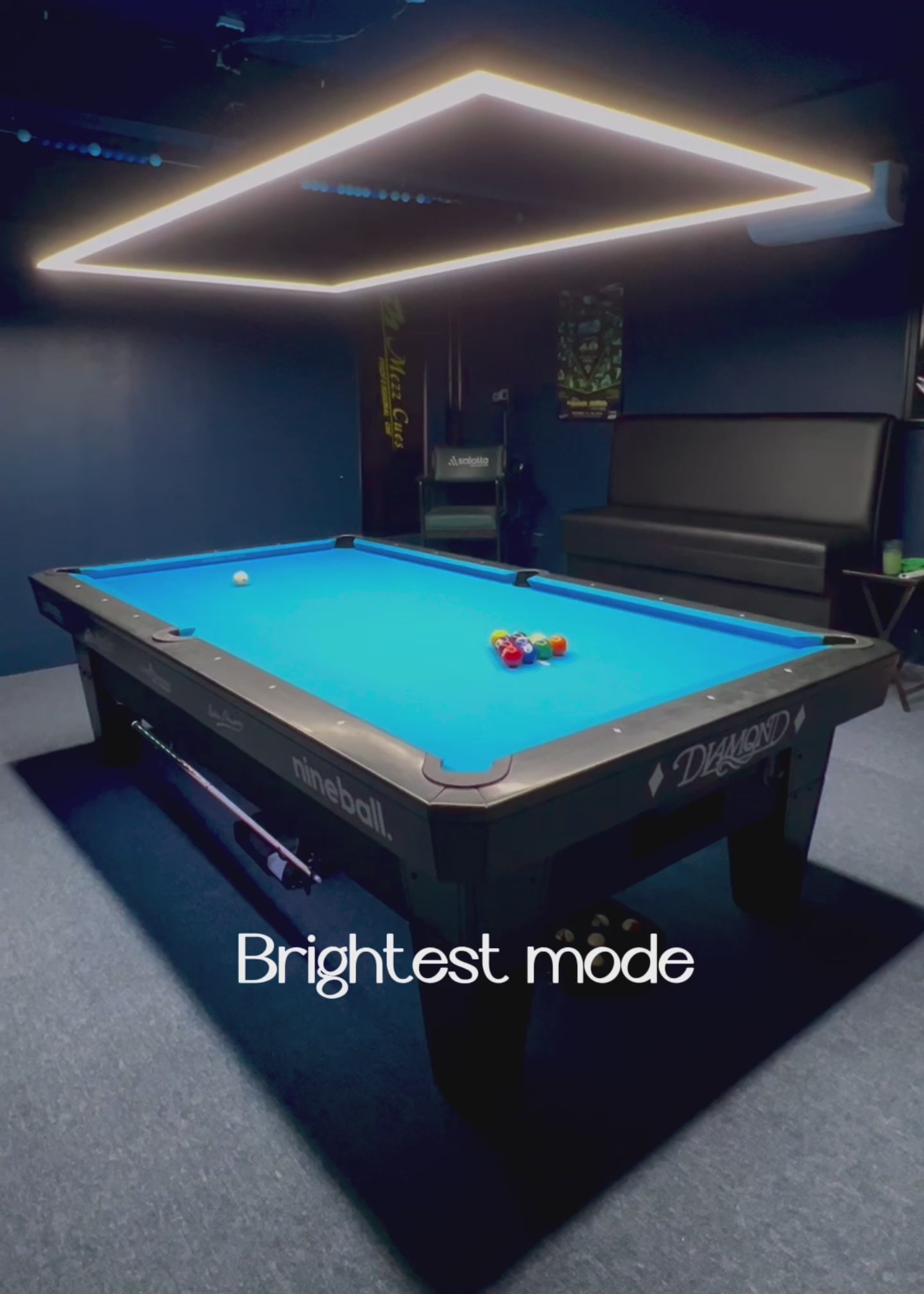 Dimmable Perimeter Billiard Pool Table lights