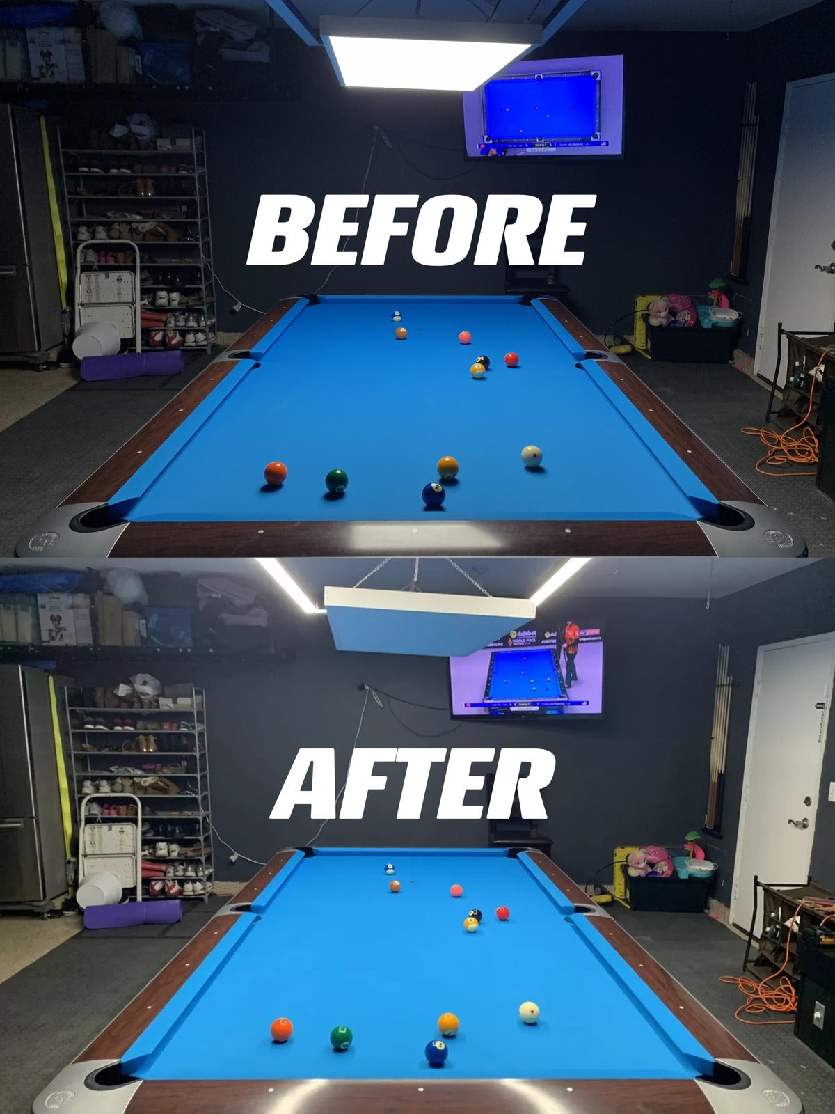 7FT Perimeter Billiard® LED Pool Table Light