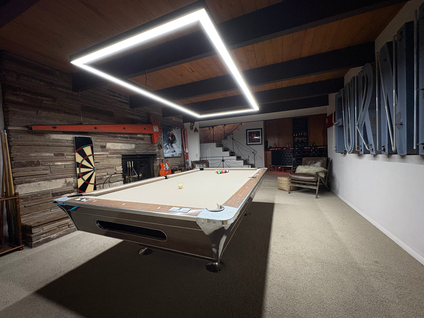 7FT Perimeter Billiard® LED Pool Table Light