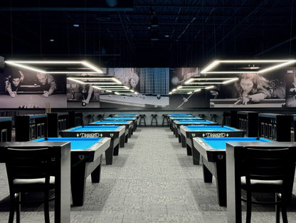 Perimeter Billiard Lights LED Pool Table Lighting 7' 8' 9' - Dimmable