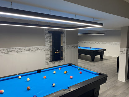 Perimeter Billiard Lights LED Pool Table Lighting 7' 8' 9' - Dimmable