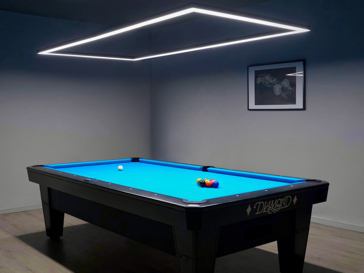 9ft Tournament LED Pool Table Light | Perimeter Billiard Lights Non-Dimmable